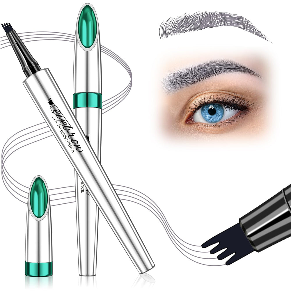 DRMODE microblading eyebrow pen with four fork tips for precise brow lines