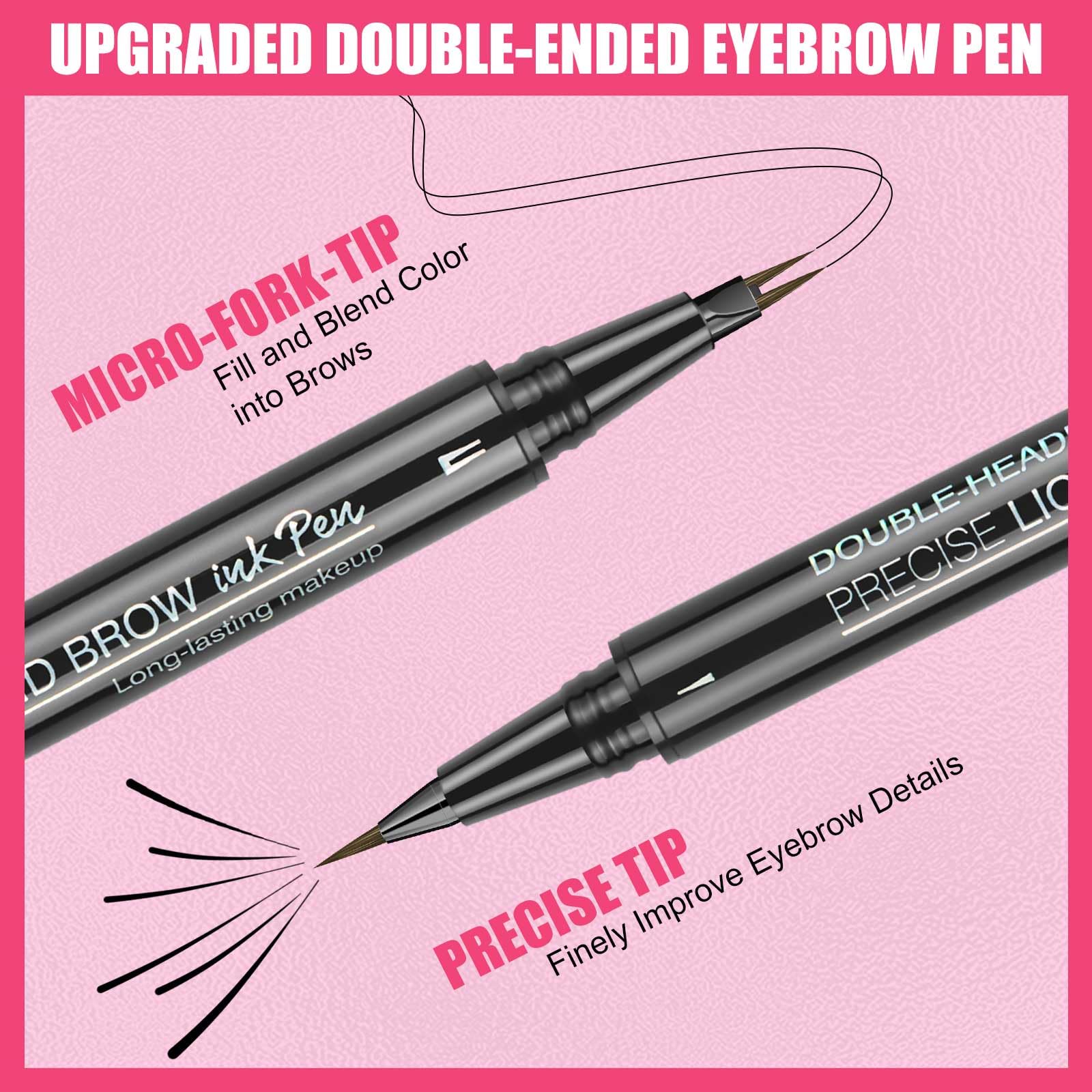 DRMODE soft-fiber tip close-up creates hair-like brow lines