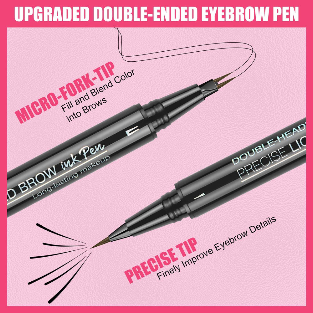 DRMODE soft-fiber tip close-up creates hair-like brow lines