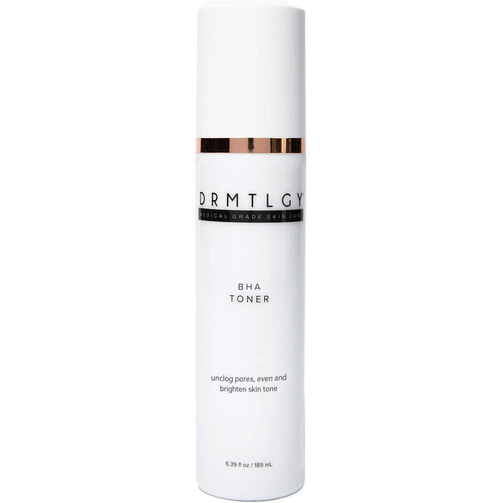 DRMTLGY BHA Clarifying Toner bottle front showing bottle design and oil-control action