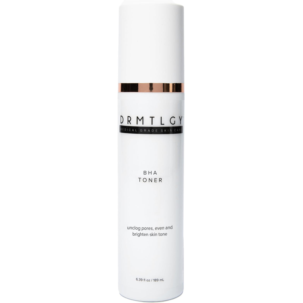 DRMTLGY BHA Clarifying Toner bottle front showing bottle design and oil-control action