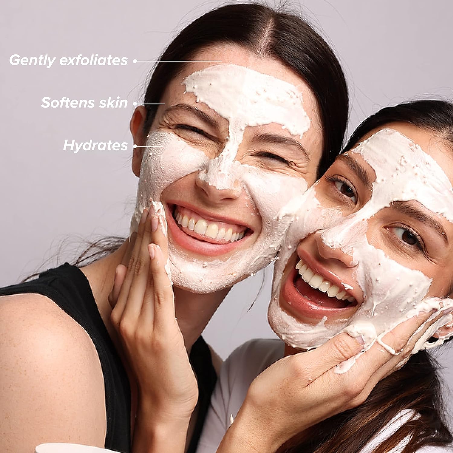 DRMTLGY creamy formula glides on for sensitive skin use.