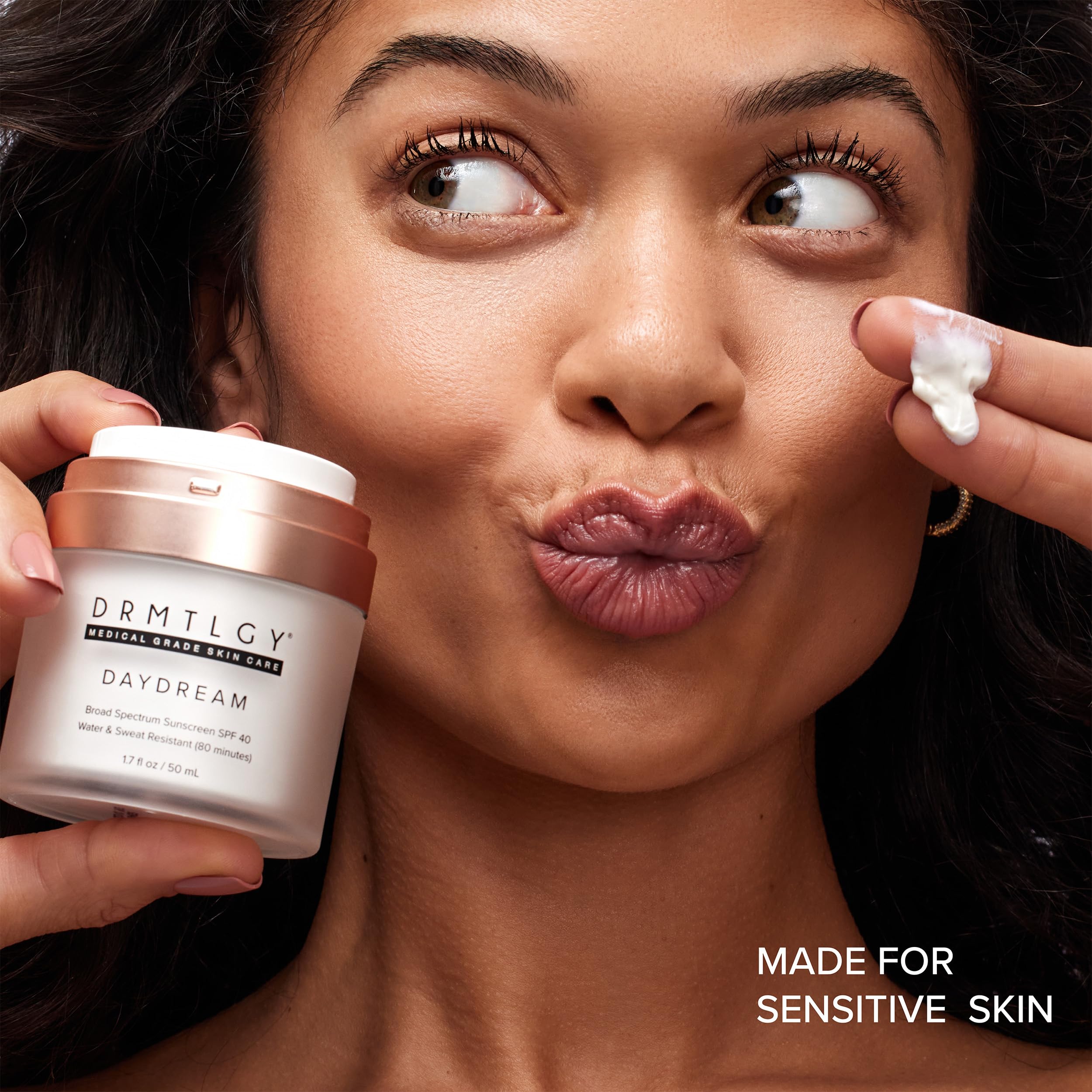 Texture swirl of DRMTLGY Day Dream showing smooth, absorbent cream