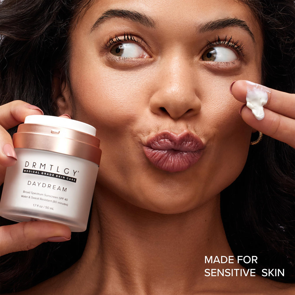Texture swirl of DRMTLGY Day Dream showing smooth, absorbent cream