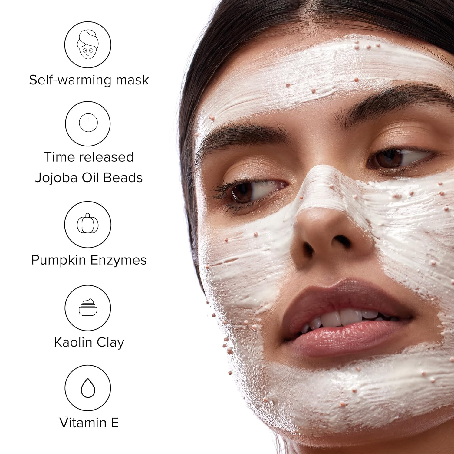 DRMTLGY enriched minerals and enzymes for revitalized texture.