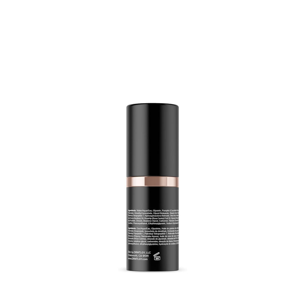DRMTLGY HPR Eye Cream reduces puffiness during morning routine.
