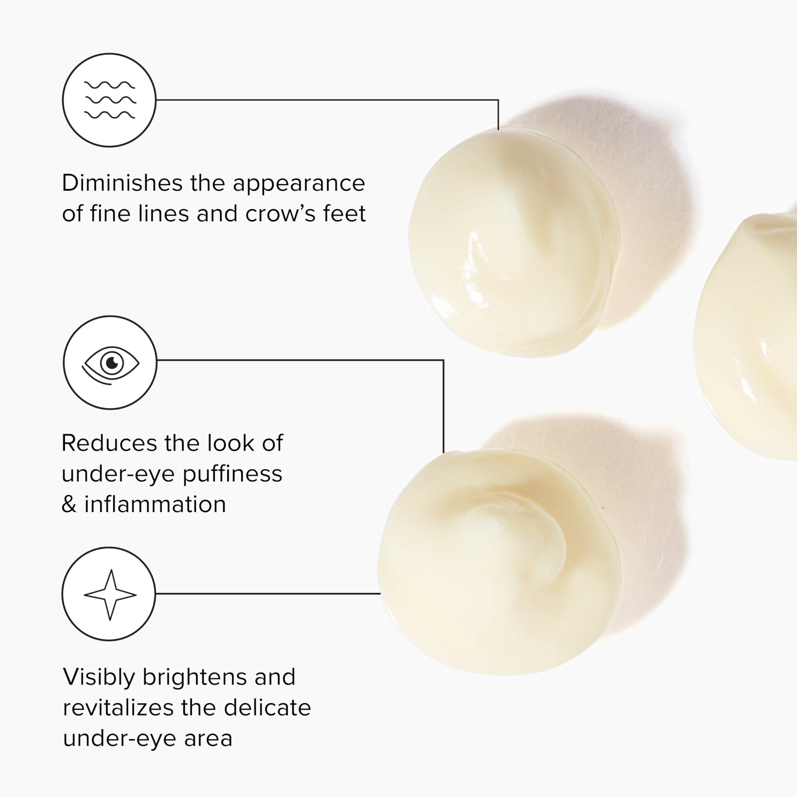 DRMTLGY HPR Eye Cream under-eye application highlights lightweight hydration.