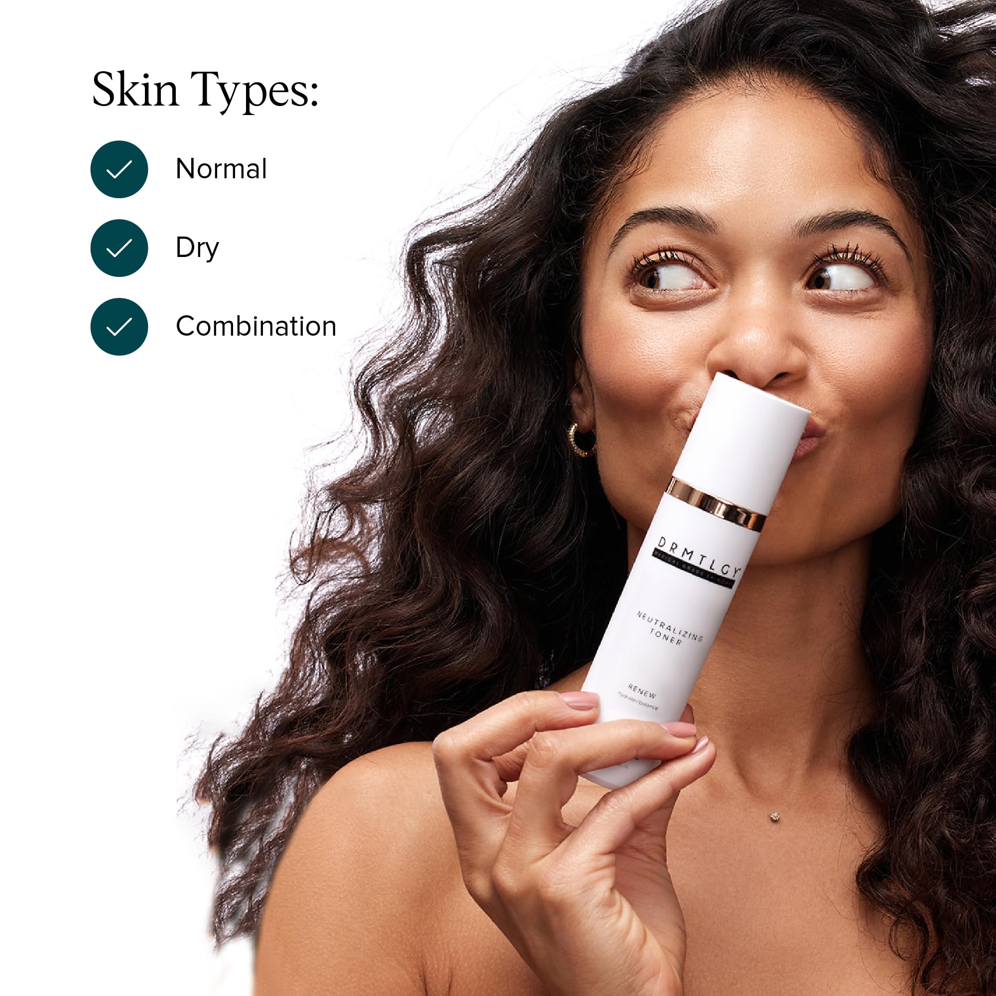 DRMTLGY toner as first step to reduce shine in routine
