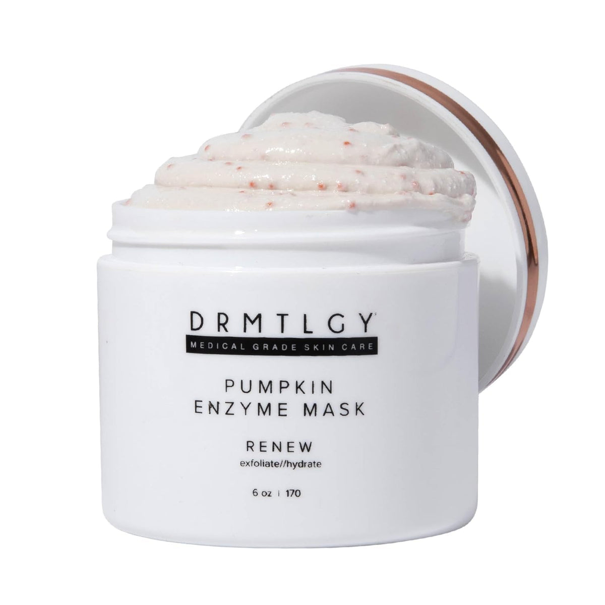DRMTLGY pumpkin enzyme mask jar promotes gentle exfoliation and pore refinement.