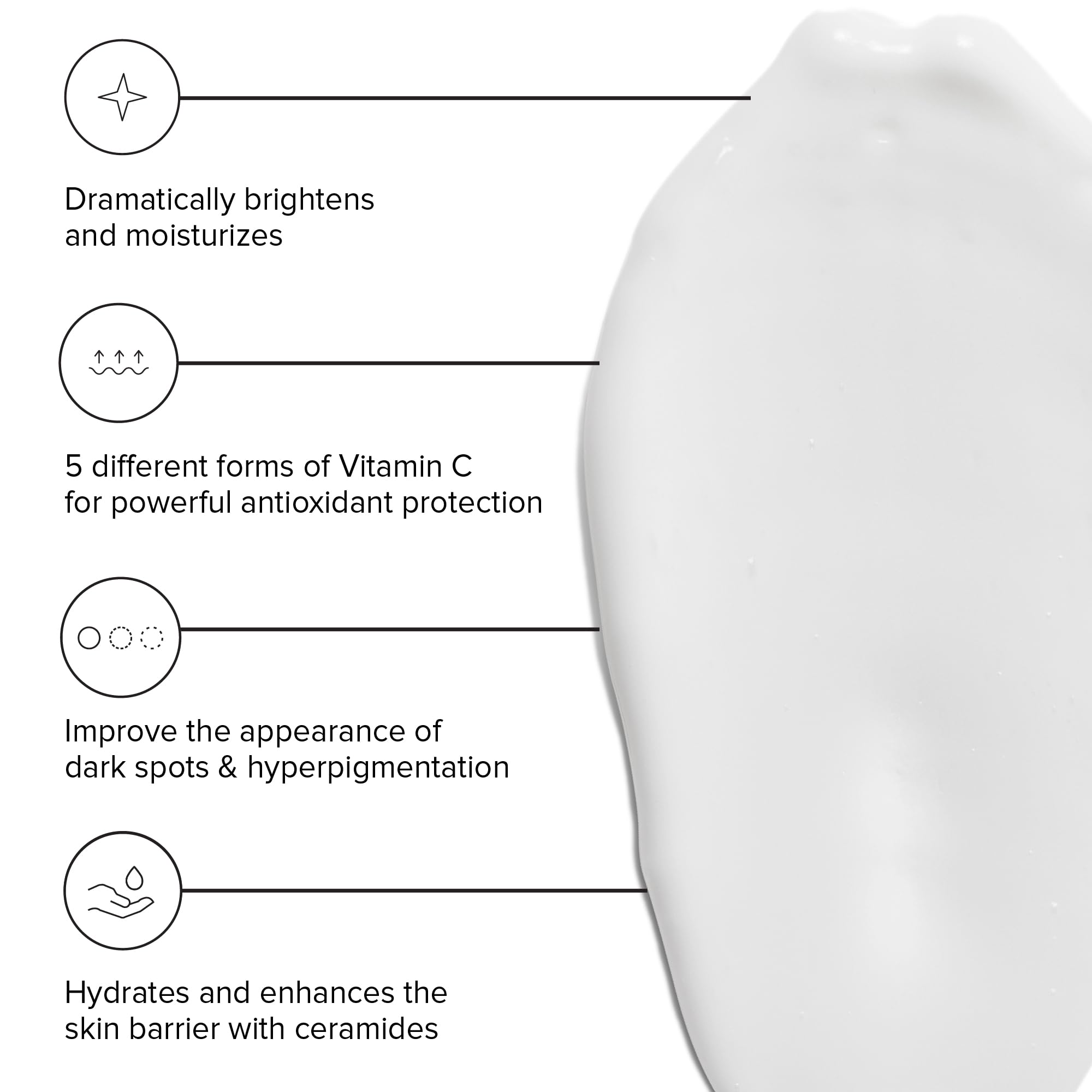 DRMTLGY Vitamin C Moisturizer bottle back showing directions and ingredients.