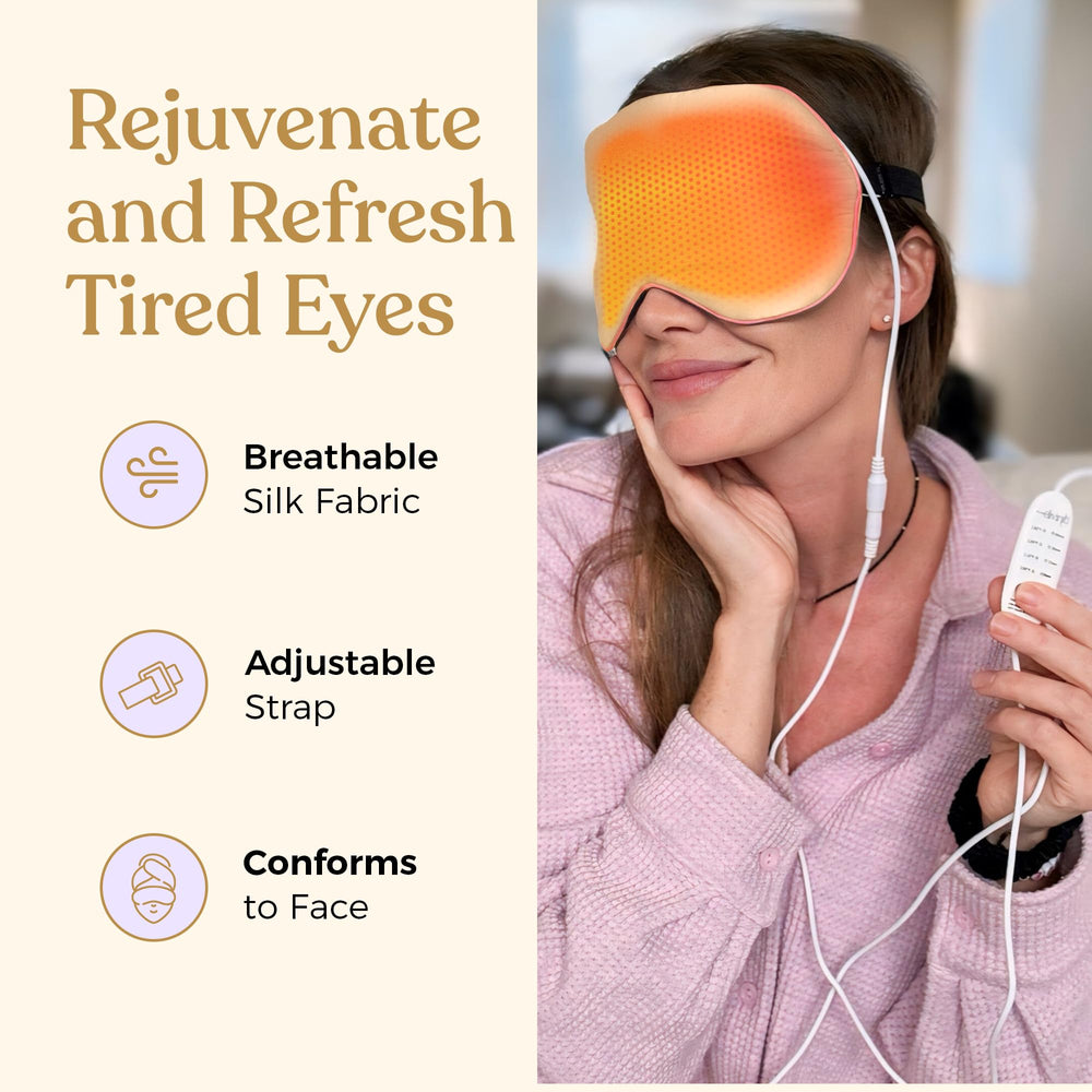 Drop of Diviniti heated eye mask usb-cord image, versatile power options.