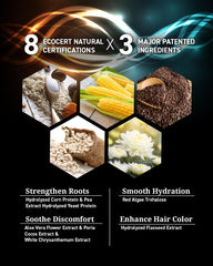 Dr's Formula helps gray hair color maintenance and scalp health.