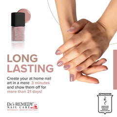 Dr. Remedy Anniversary Kit box showcasing vegan, non-toxic nail care elements.