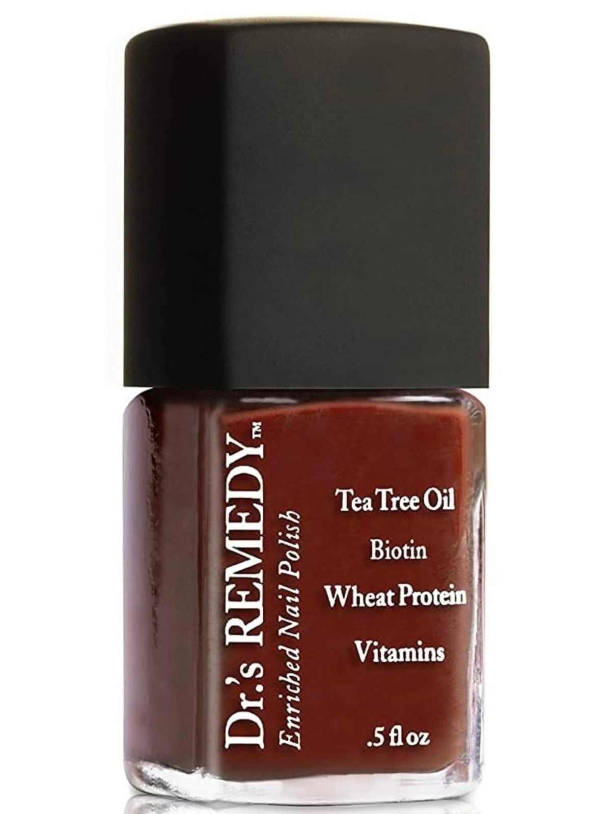 Dr.’s Remedy Balance Brick Red bottle close-up showing vibrant, toxin-free color ideal for any day.