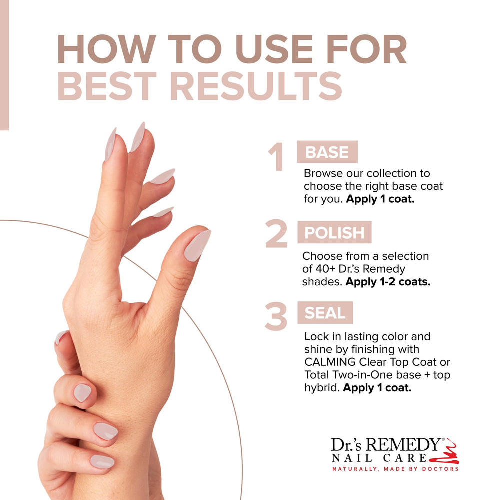 Dr.’s Remedy cruelty-free vegan label on pink polish