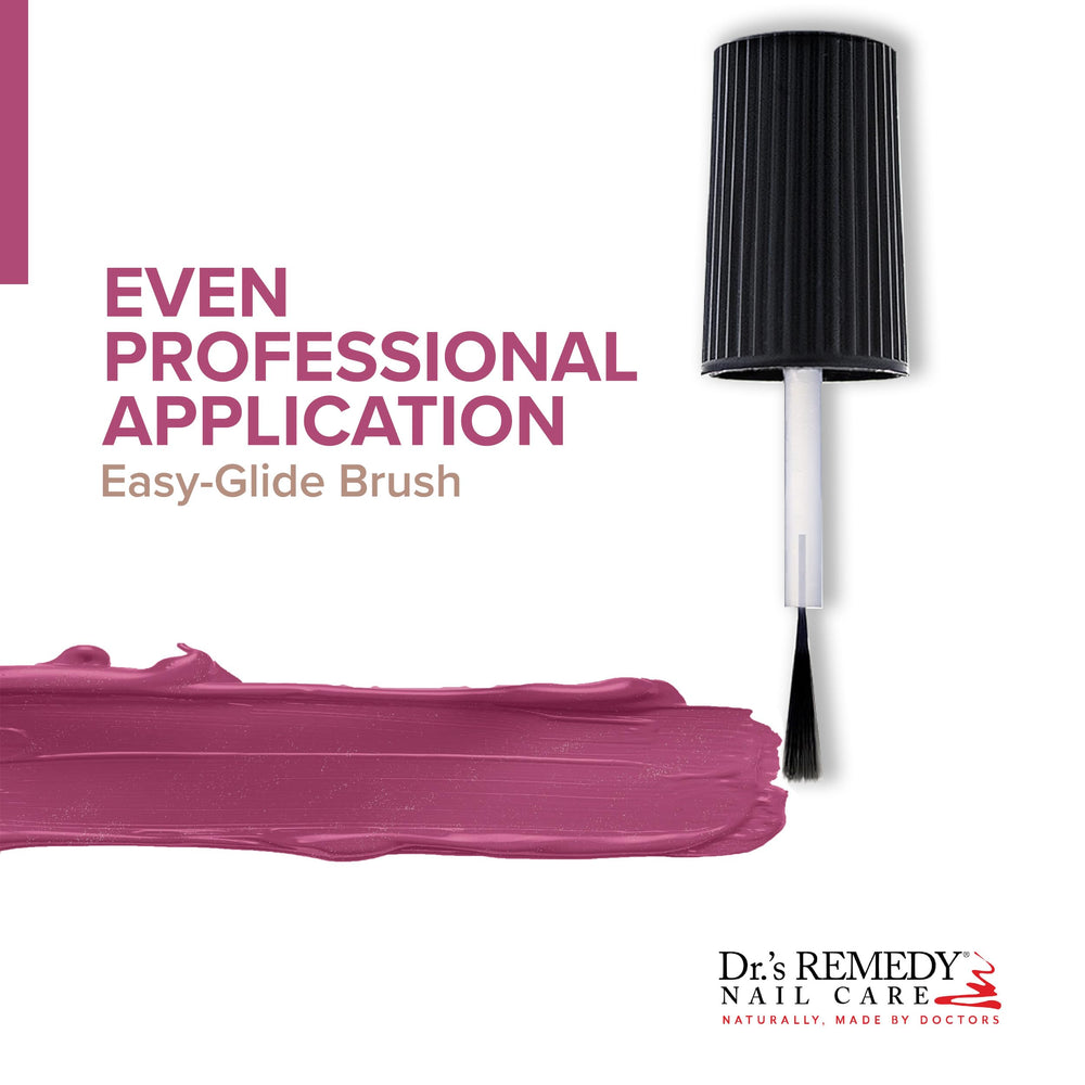 Nourishing ingredients in Dr.'s Remedy Enriched Nail Polish support healthy-looking nails.