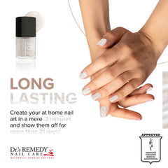 Dr's Remedy Enriched Nail Polish close-up highlights brilliant, long-wearing shine