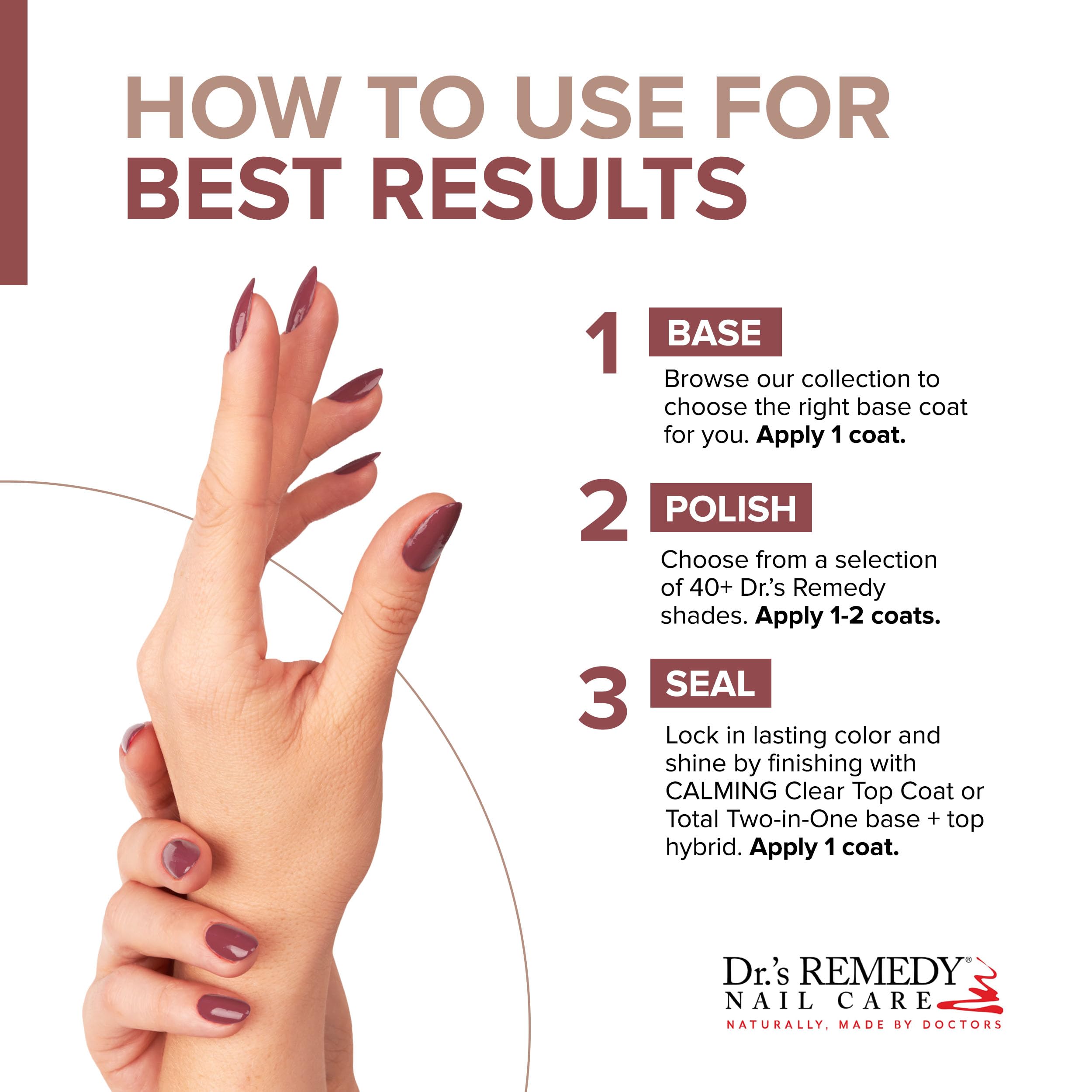 Dr.'s Remedy MELLOW Mauve lavender oil accents imply soothing care on the label.