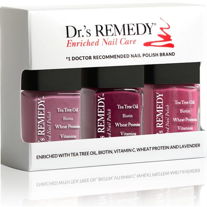 Dr.’s Remedy Mindful Mulberry bottle, vibrant non-toxic color for daily wear