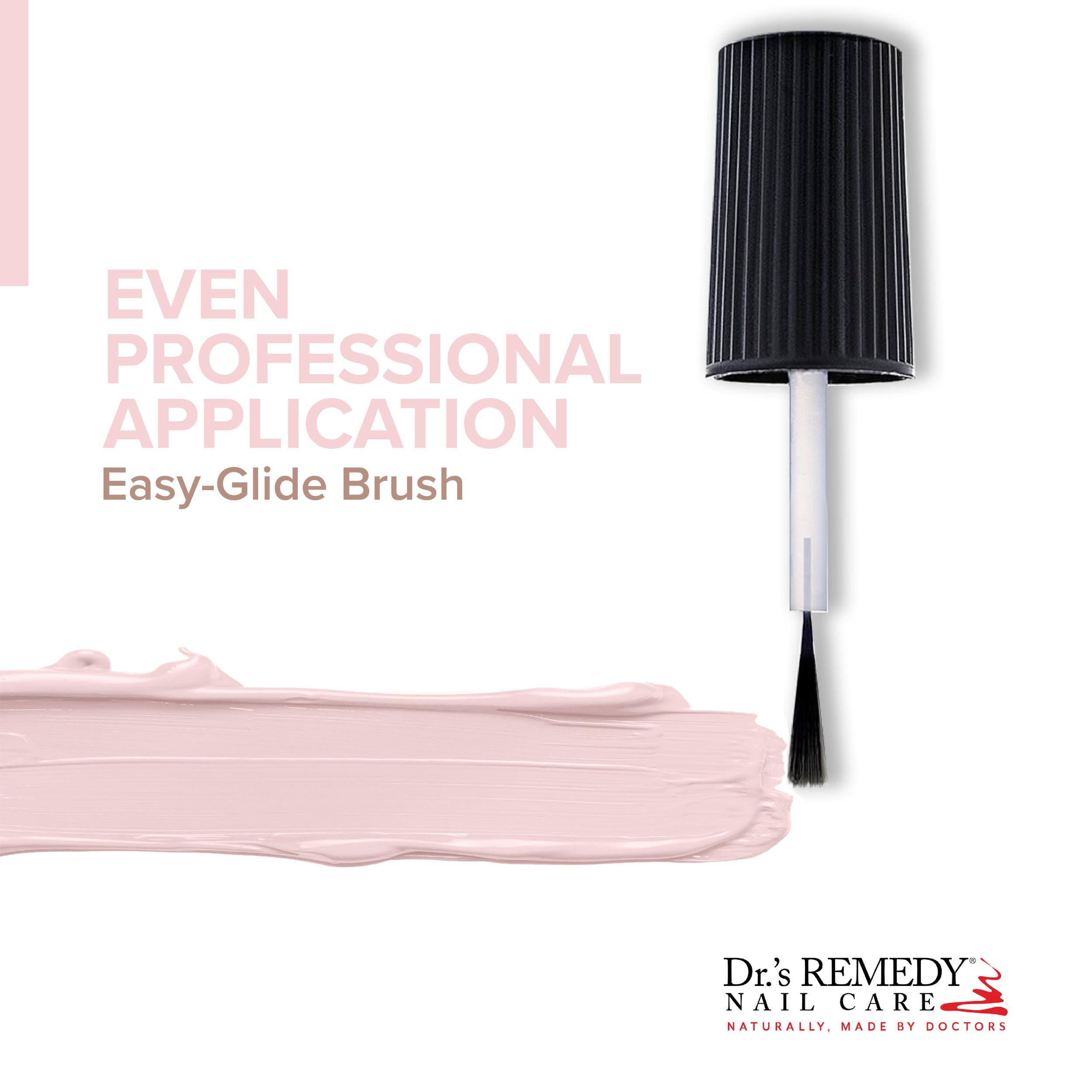 Dr.'s Remedy nail strengthener bottle shows natural ingredients for nail care.