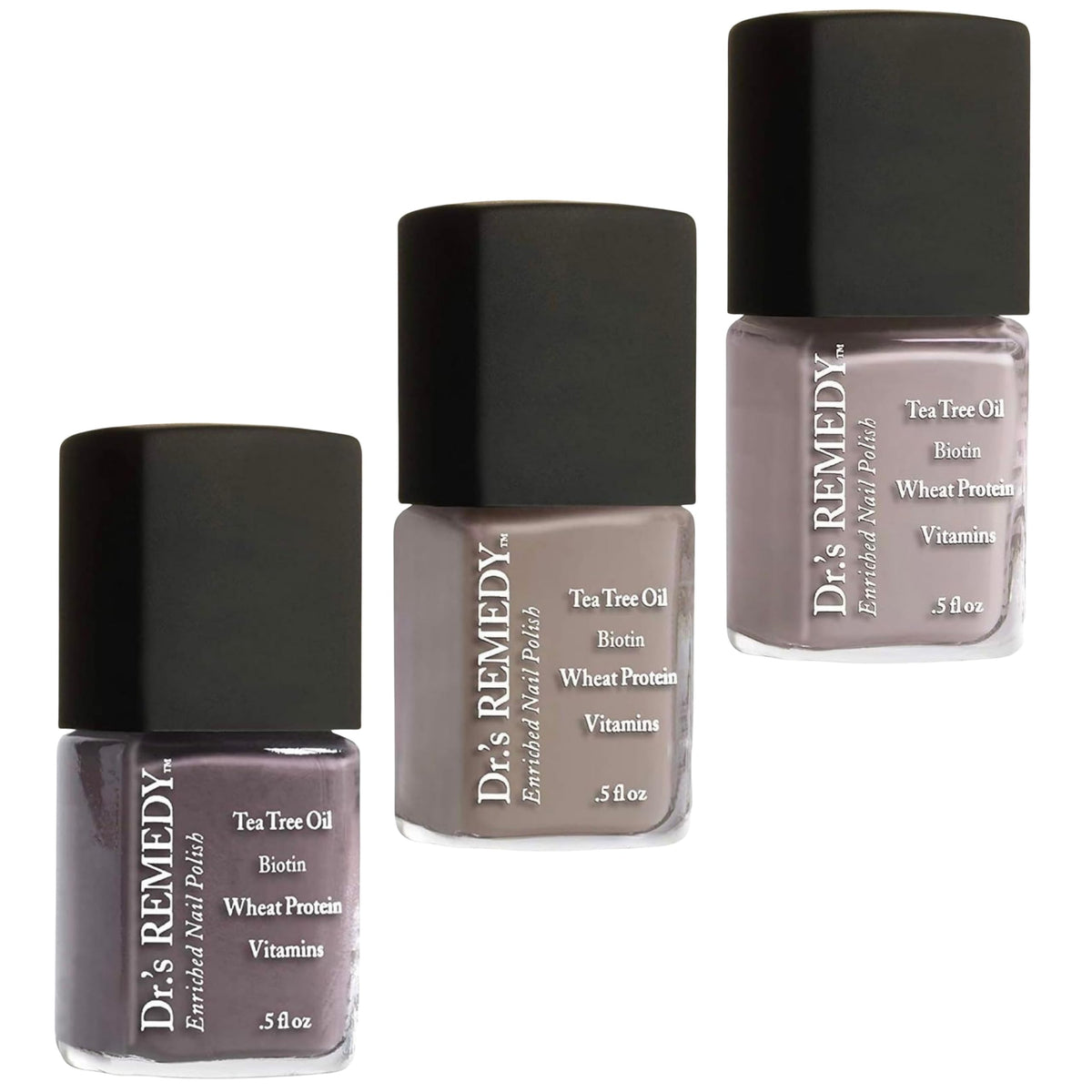 Dr.'s Remedy Namaste Neutral Trio Cozy Cafe bottle for everyday nails