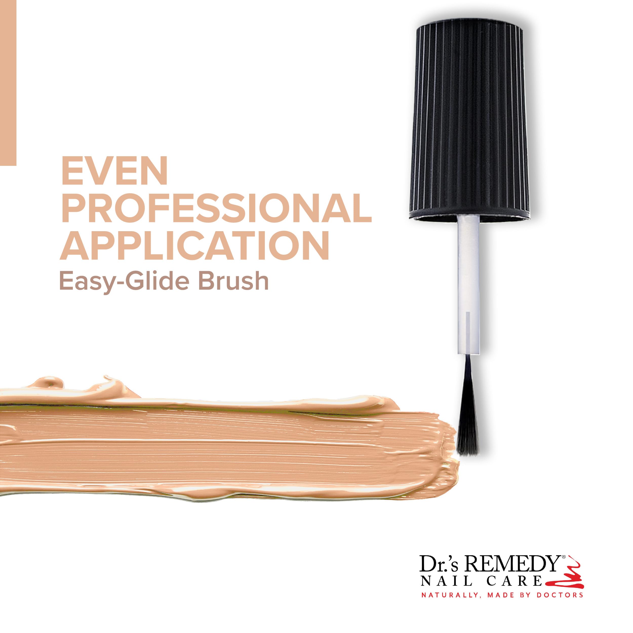 Dr. Remedy Purity Peach packaging box, premium vegan polish with natural ingredients.