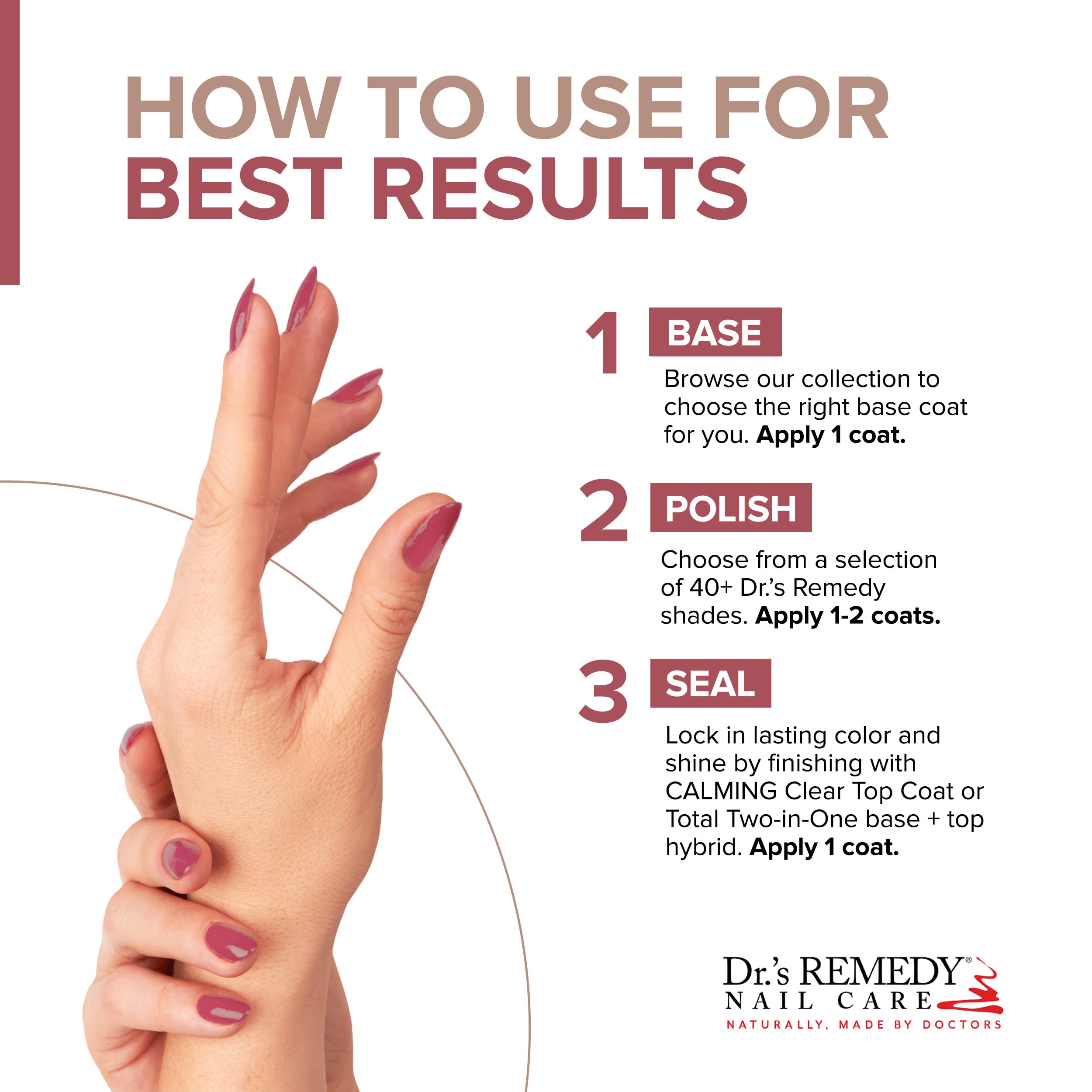 Dr.'s Remedy Relaxing Rose packaging emphasizes vegan, cruelty-free values.