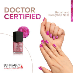 Dr.'s Remedy Reflective Rose swatch reveals a soothing color with subtle shine.