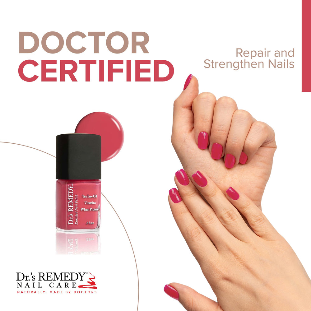 Dr.'s Remedy Serene Salmon bottle showing soothing shade and shine