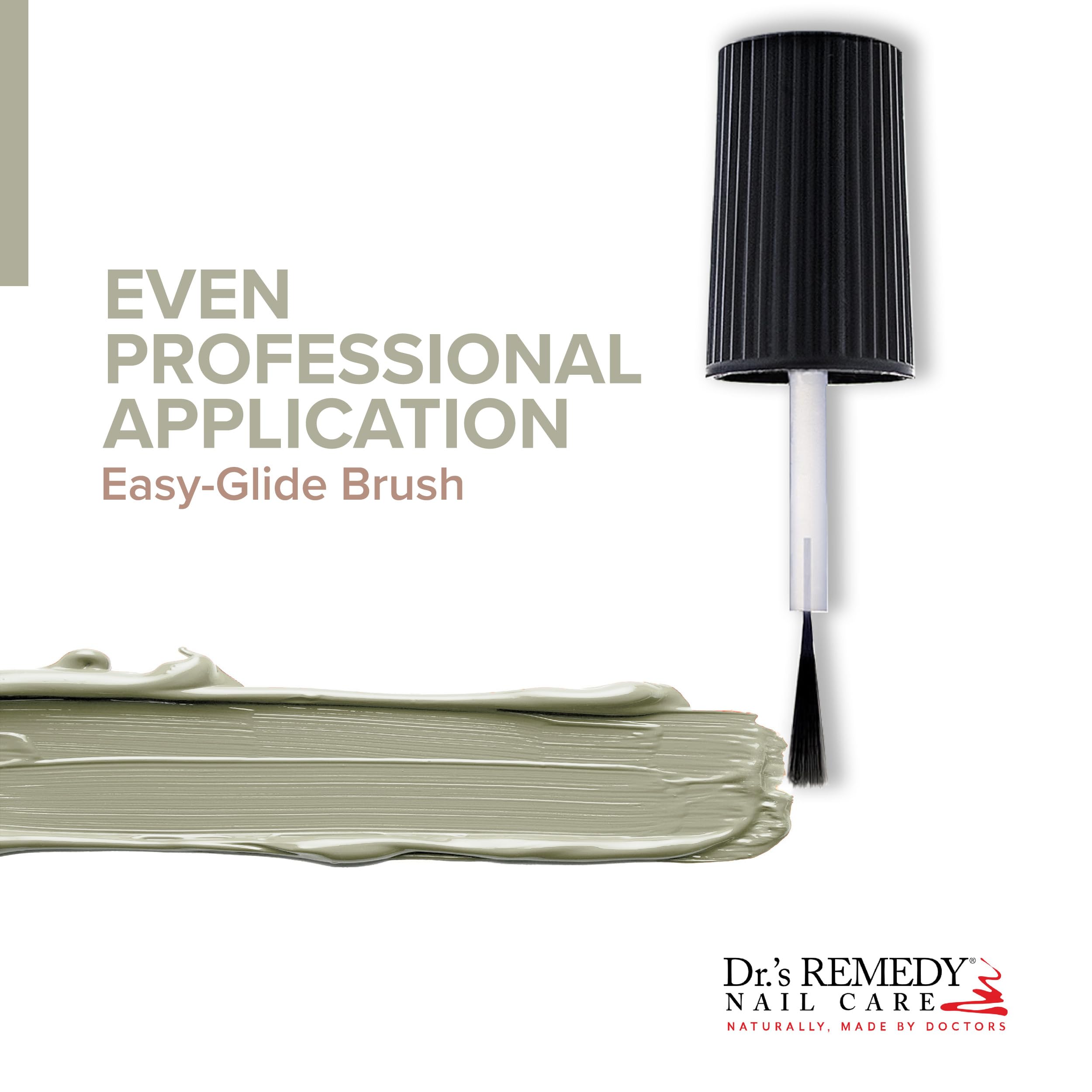Dr.'s Remedy Serenity Sage top coat delivers long wear and brilliant gloss.