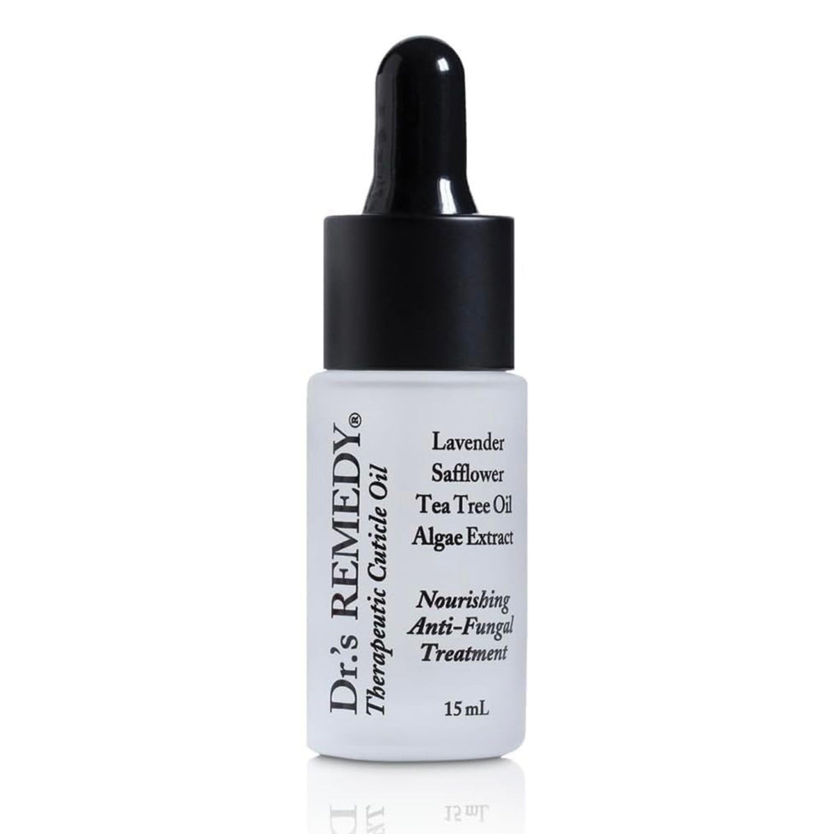 Dr.'s Remedy Therapeutic Caress Cuticle Oil bottle close-up for deep hydration