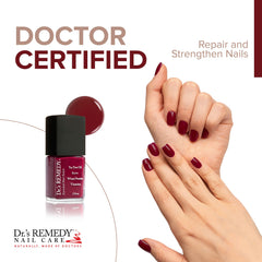 Dr. Remedy Total Two-in-One Glaze bottle with quick-dry glossy finish.