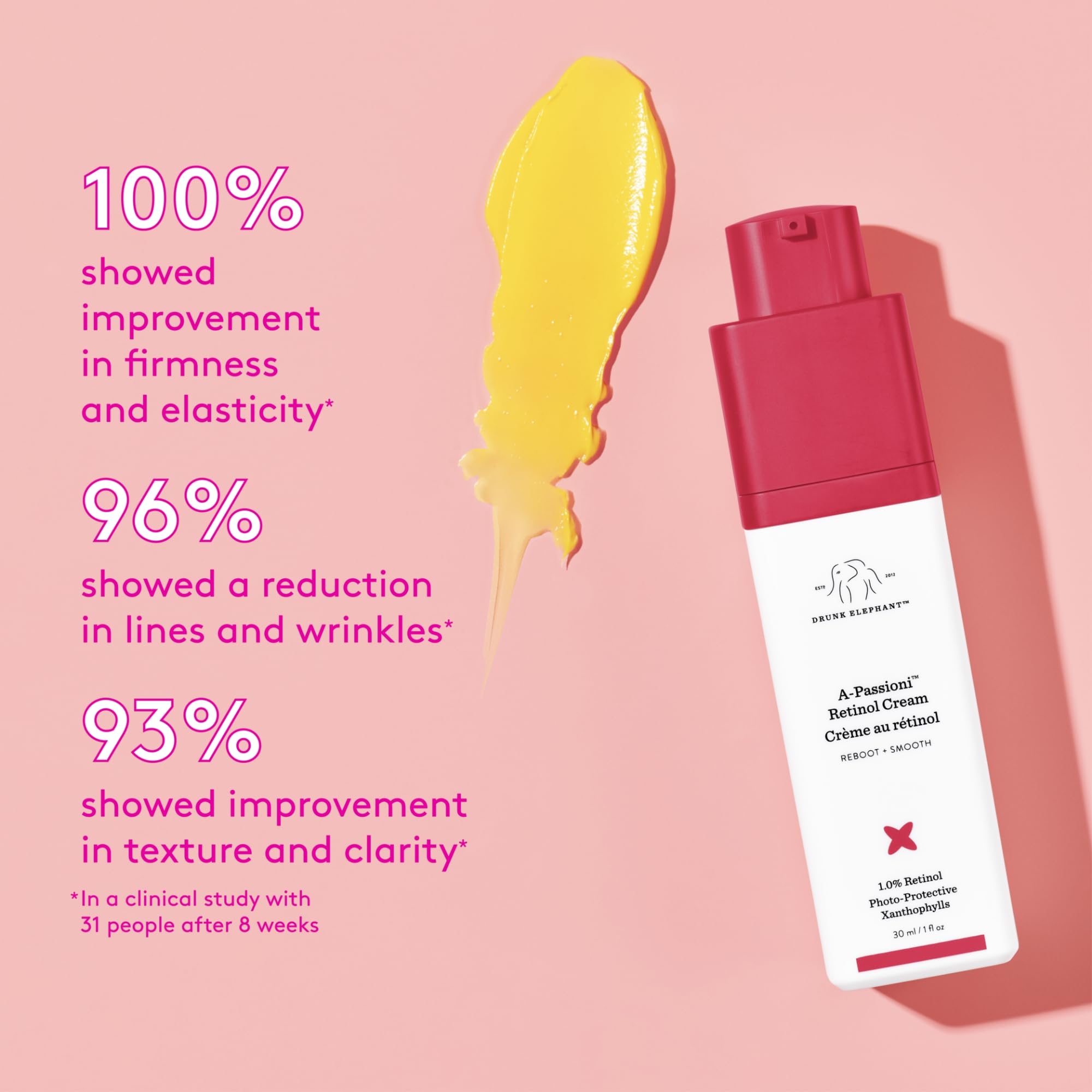 Drunk Elephant A-Passioni Retinol Cream texture close-up.