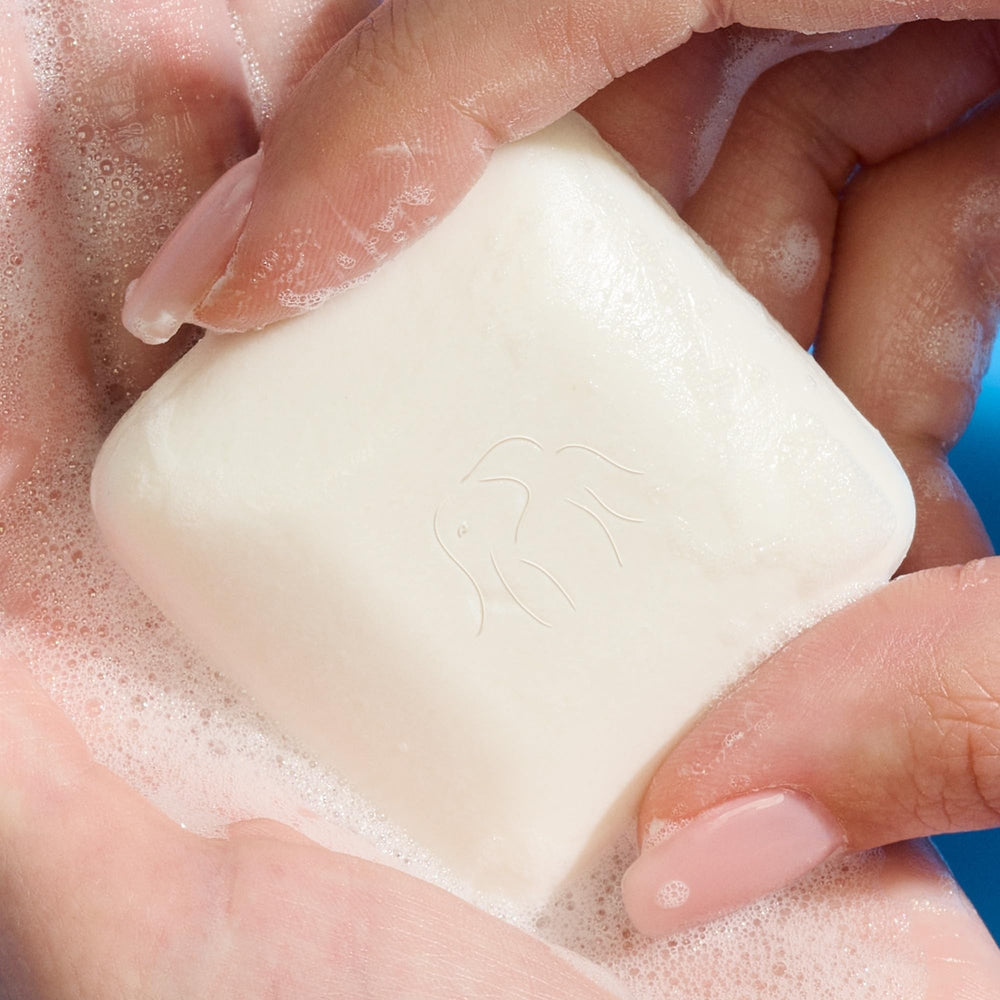 Drunk Elephant packaging close-up highlights fragrance-free design.