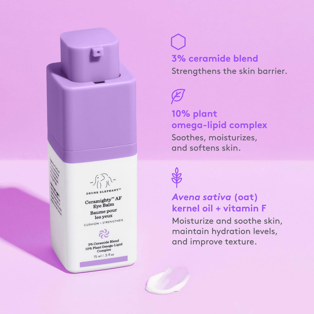 Drunk Elephant branding on skincare box for clean clinical skincare
