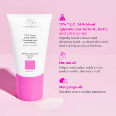 Nourishing sweet almond oil visible in the Happi Scalp Scrub formula.