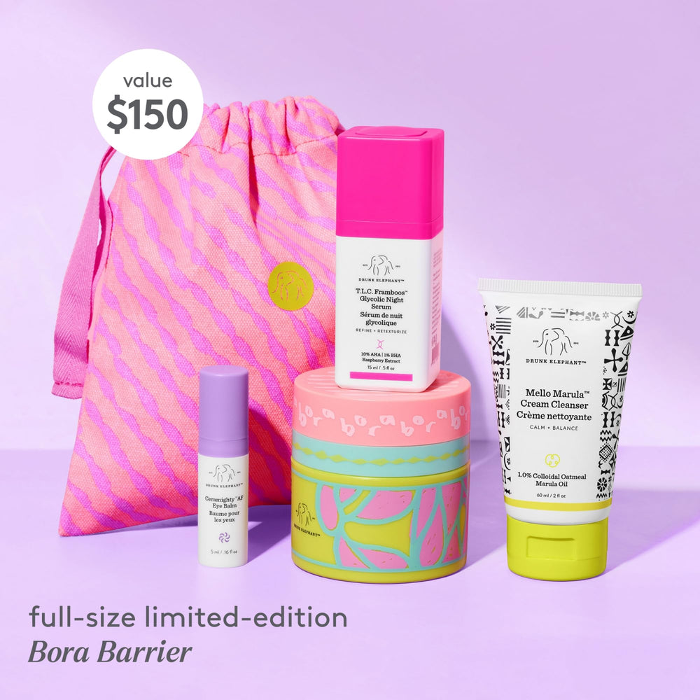 Drunk Elephant Mello Marula Cleanser gently removes makeup and sunscreen.