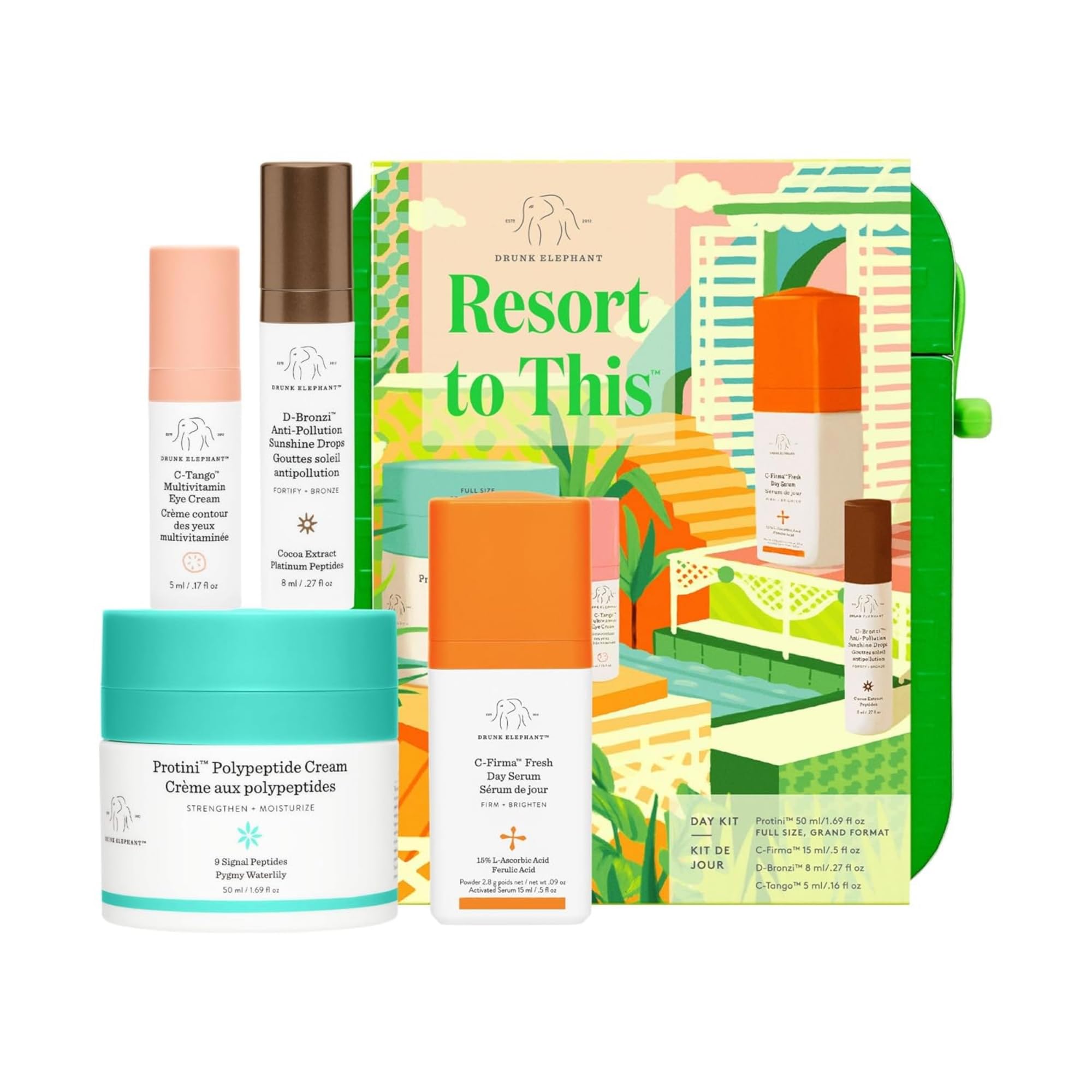 Drunk Elephant Protini Cream bottle with moisturizing formula for daily skin improvement.