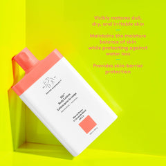 Drunk Elephant Sili Body Lotion texture showing smooth absorption.