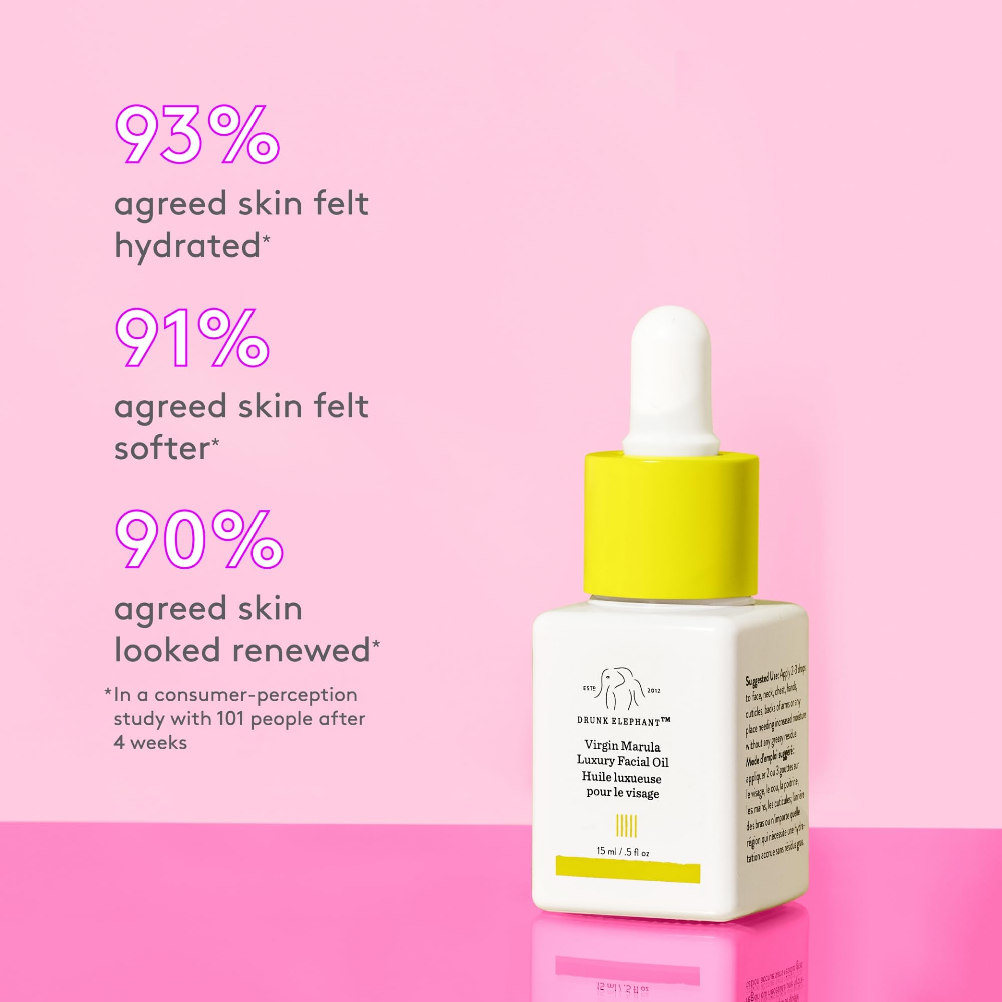Texture close-up showing lightweight formula absorbed without residue.
