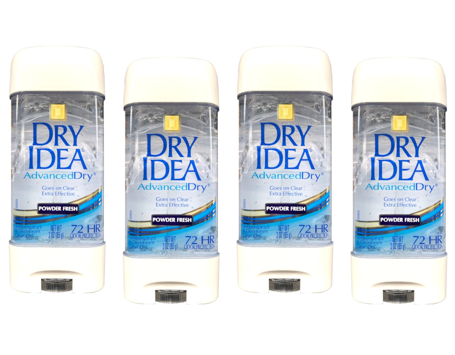Dry Idea Advanced Dry Powder Fresh Gel application shows smooth glide for quick use.