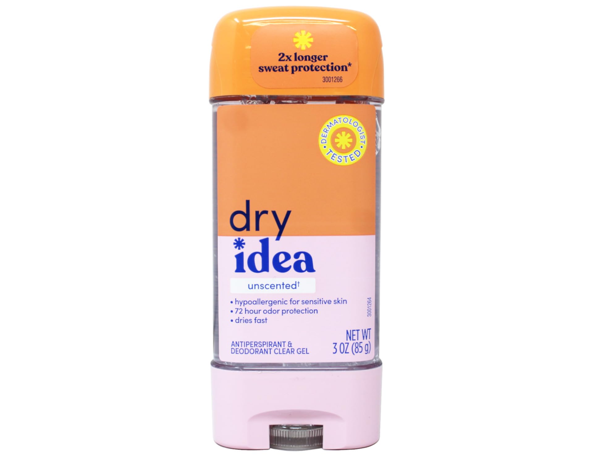 Dry Idea Advanced Dry Unscented stick demonstrates convenient, mess-free application for all-day confidence.