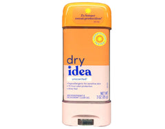 Dry Idea clear gel anti-perspirant with honeycomb top for precise dispensing