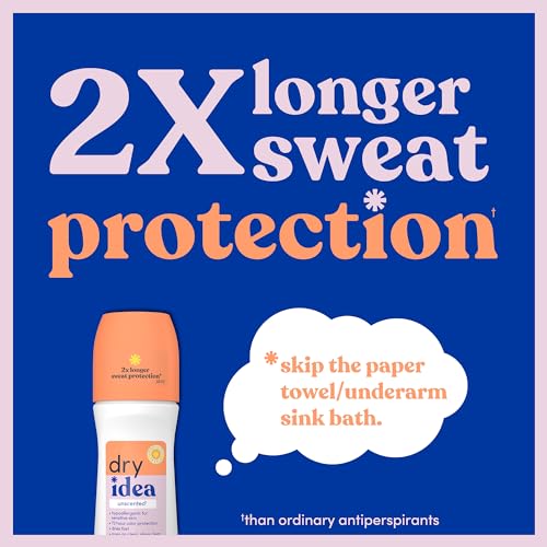 Dry Idea roll-on application demonstrates quick-drying, residue-free underarm feel