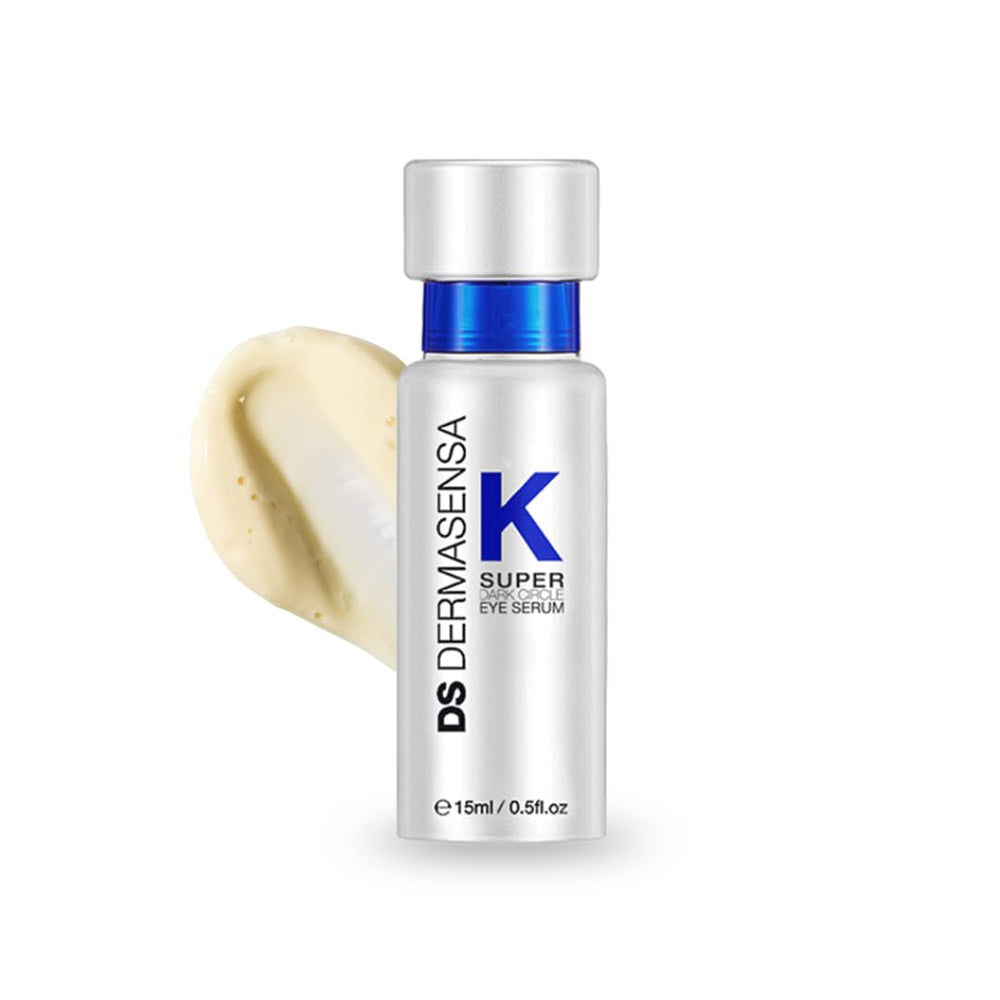 DS Dermasensa K Super Eye Serum bottle with dropper for precise under-eye application