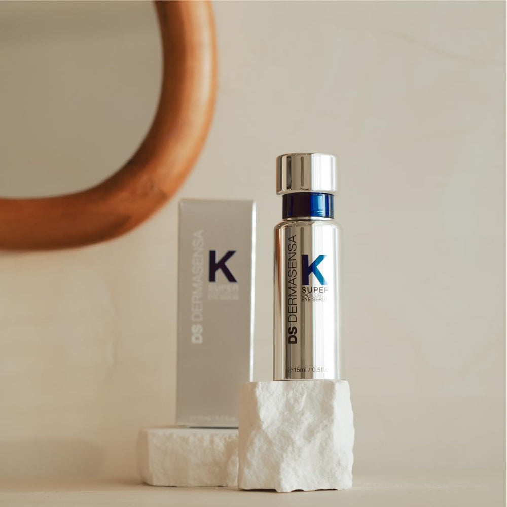 DS Dermasensa K Super Eye Serum eye-area close-up showing brightening potential