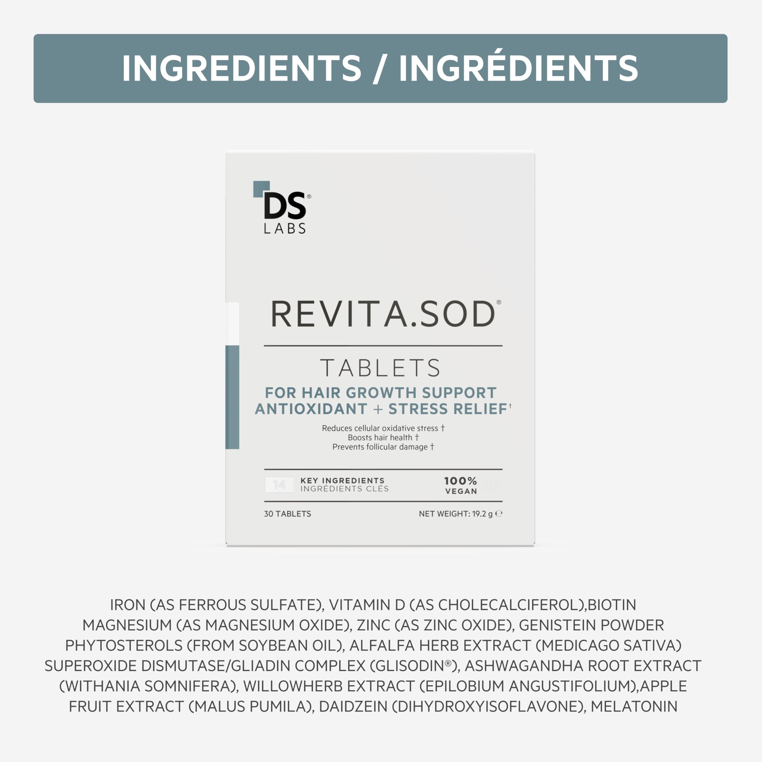 Revita.SOD and regimen pairing visual suggests integrated scalp care