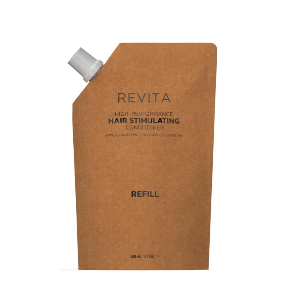 DS Laboratories Revita conditioner refill pouch 500ml on-pack shot for full hair hydration.