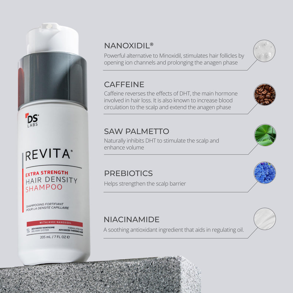 DS Labs Revita scalp-cleanse close-up shows cleansing benefits for scalp