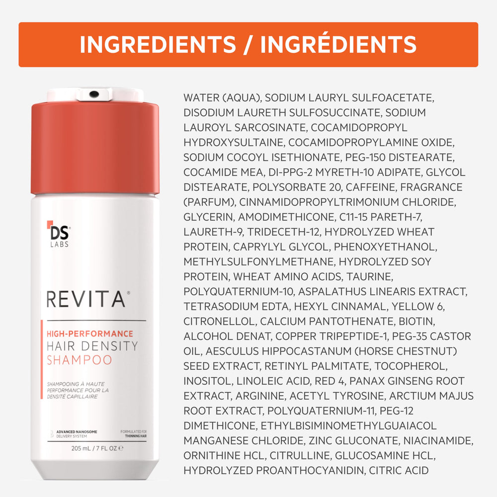 Daily-use friendly Revita Shampoo with color-safe benefits for all hair types.